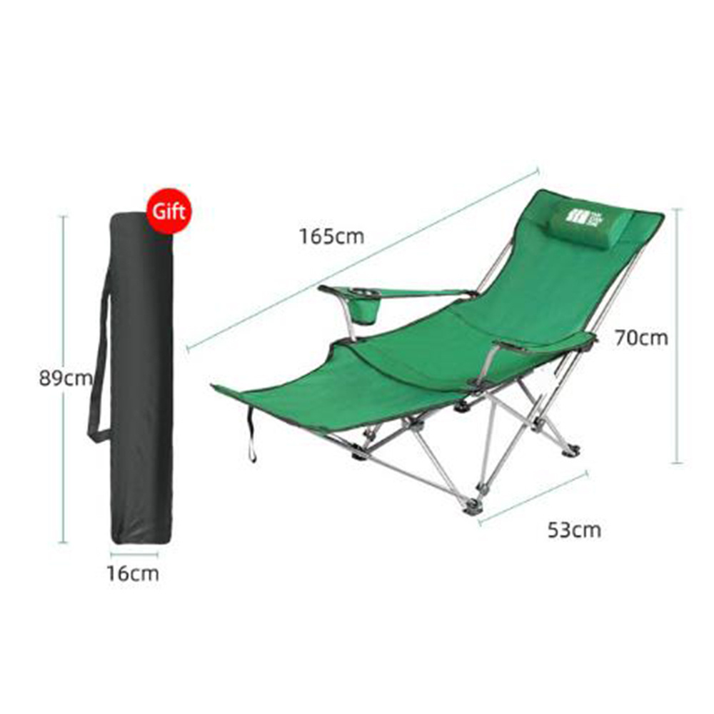 Hot Selling Premium Quality Camping Compact Recline Chair Outdoor Foldable Chair Folding Camping Chair With Footrest