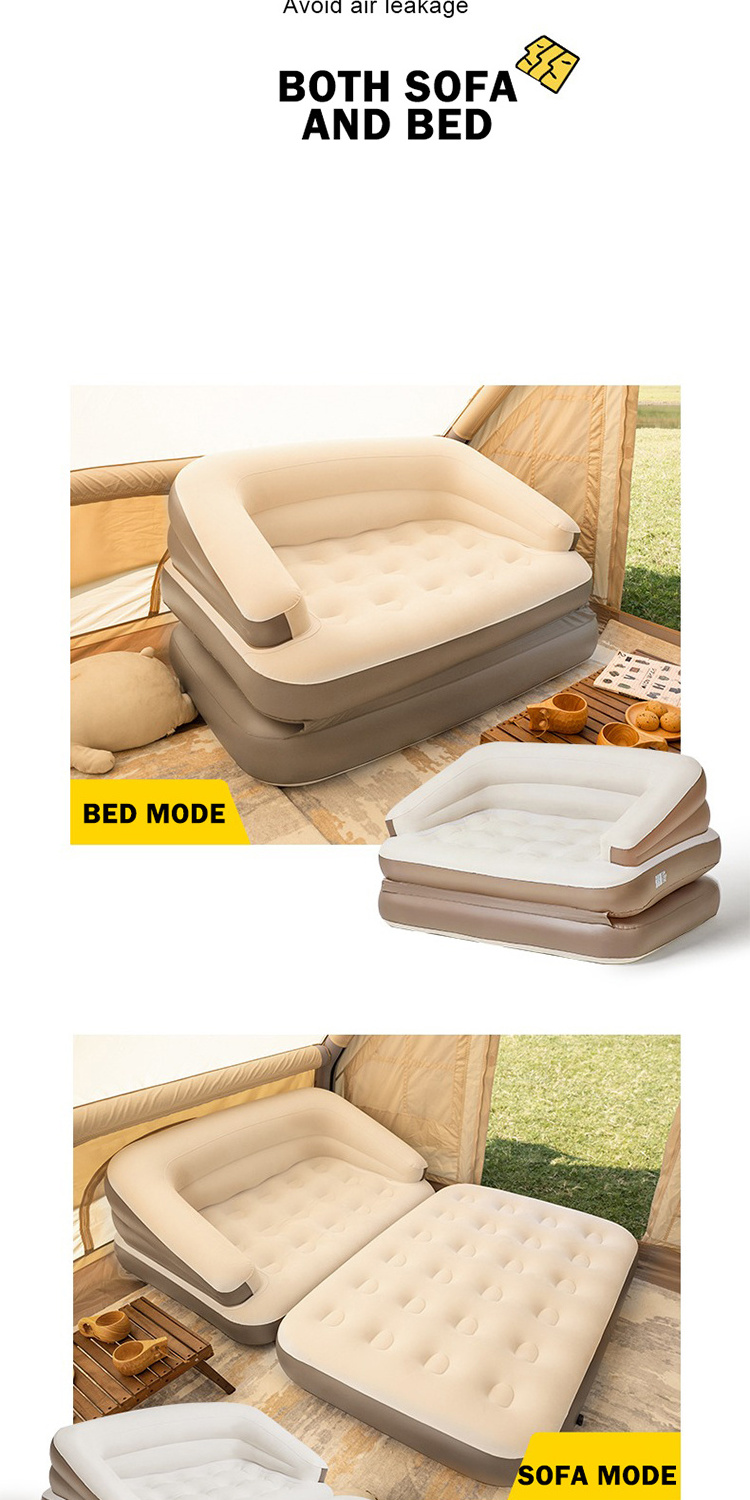 sofa bed inflatable air mattress inflatable bed flocked inflatable pvc single size air bed