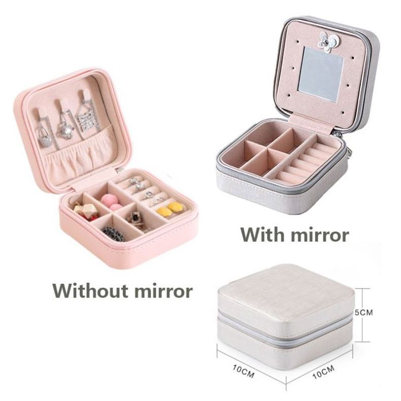 Ever Bright Wholesale Hot fancy jewelry leather gift packaging boxes unlock jewelry storage box lock for Christmas gifts