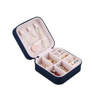 Ever Bright Wholesale Hot fancy jewelry leather gift packaging boxes unlock jewelry storage box lock for Christmas gifts