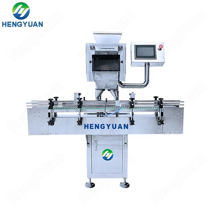 HYJF-8-2 Eight Channels Automatic Electronic Tablets Counting Two Heads Filling Machine