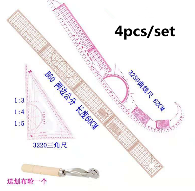 Sewing Ruler French Curve Rule Gauges Tailor Template Drawing Painting Craft Tool Comma Shape Measuring Tools