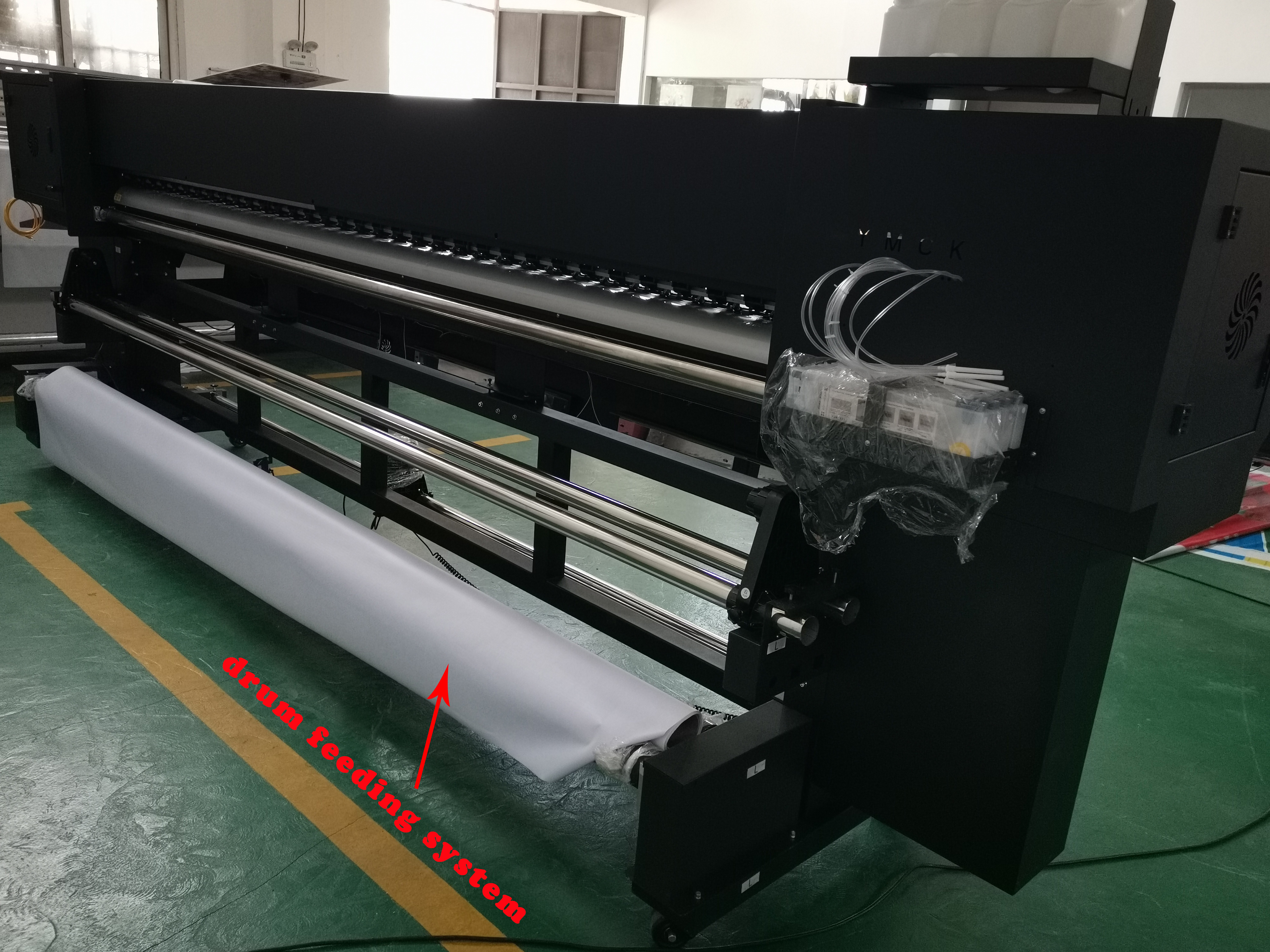 MYJET High Speed 3.2m Inkjet Digital Printer Machine With 2 Heads Photo Paper Cloth Printer 3.2m Inkjet Printer