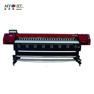 MYJET High Speed 3.2m Inkjet Digital Printer Machine With 2 Heads Photo Paper Cloth Printer 3.2m Inkjet Printer