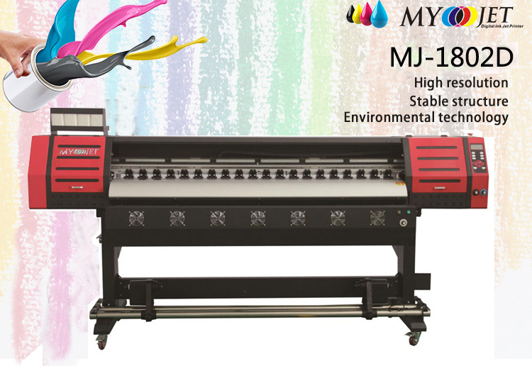 1.8m L1800 6ft Eco Solvent Printer Large Format Plotter with Epson Printhead Indoor Outdoor Advertising Printing Machine