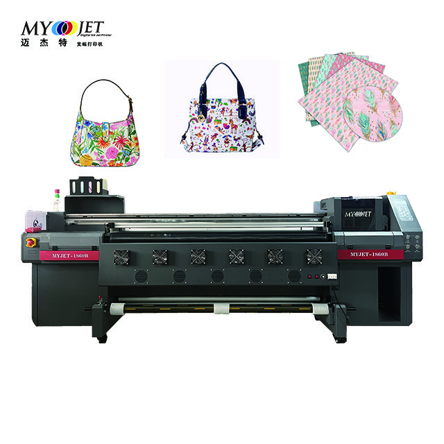 6 Feet 1.8m Large Format High Speed Digital Inkjet Printer Ep Son I3200e1 Heads PU leather Printing Machine