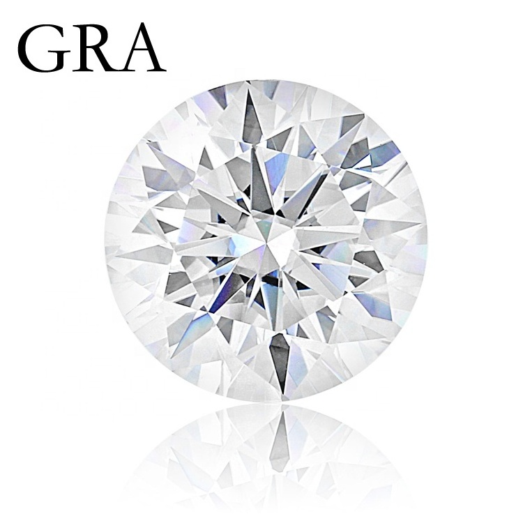 China Wholesale GRA Certified VVS D Color Pear Princess Round Oval Asscher Emerald Brilliant Cut Loose Moissanite