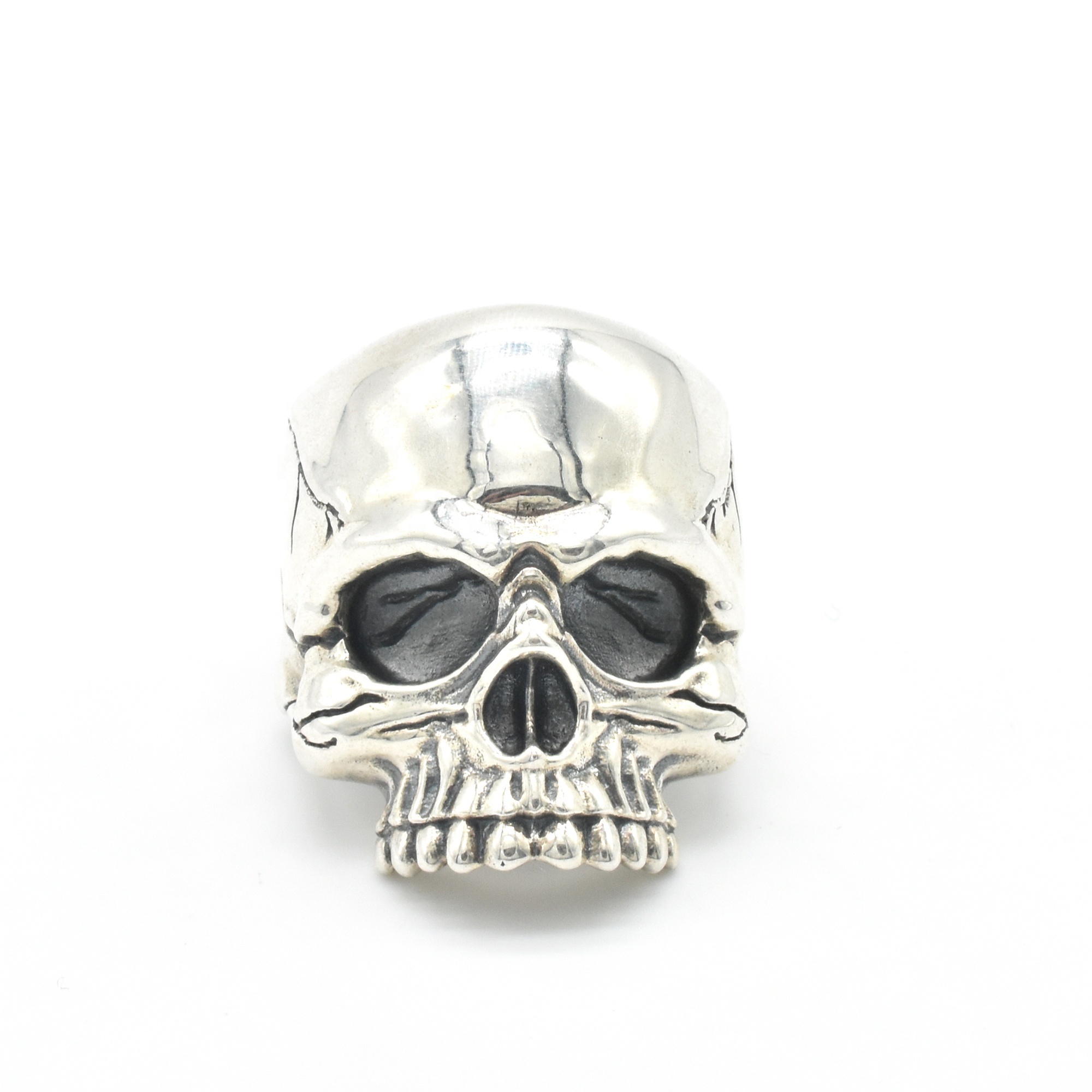 Custom Vintage Signet Ring 925 Sterling Silver Ring Skull Rings for Men