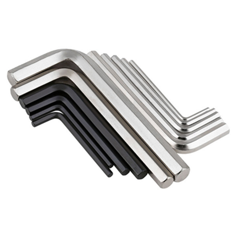 Galvanized Carbon Steel Metric 0.9mm 1.27mm 1.5mm 2mm 2.5mm 3mm 4mm 5mm 6mm 8mm L Shaped Metric Hexagon Key Hex Allen Wrench