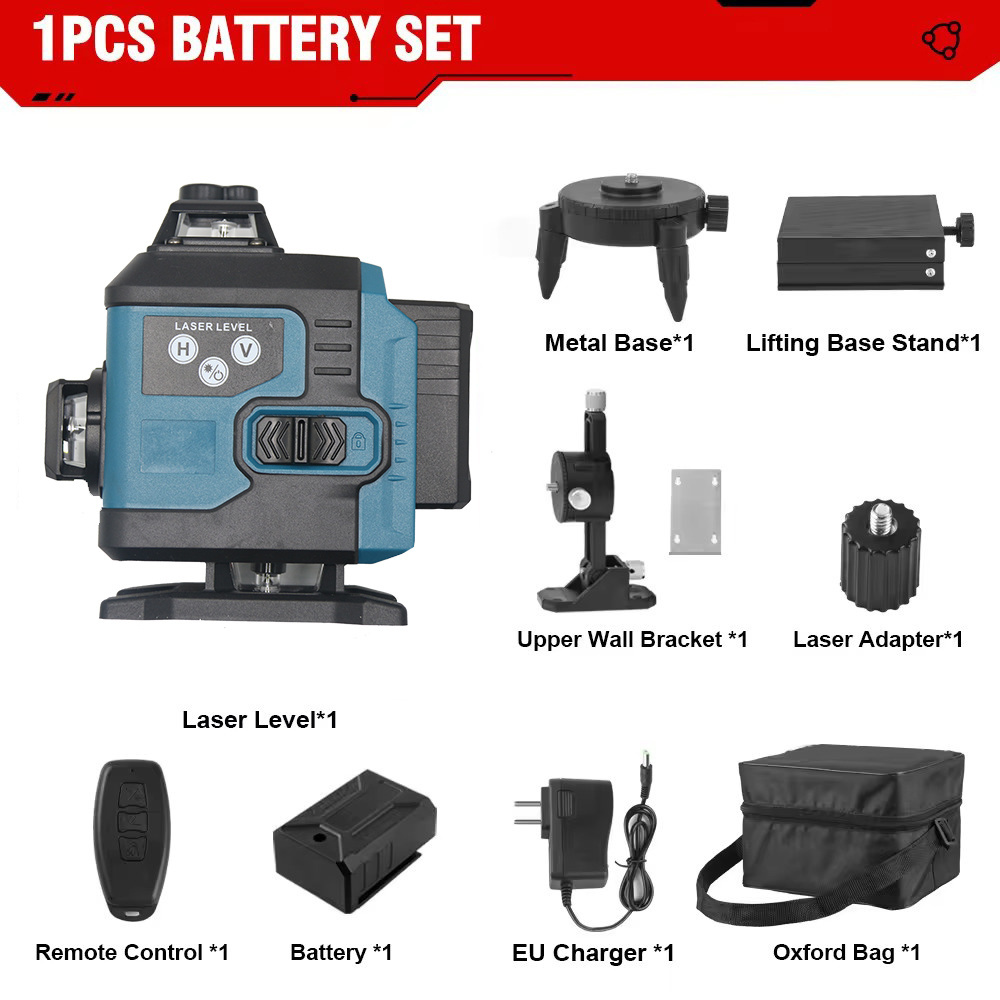 High precision rotating laser equipment self level laser verde 16 line hand tool machine mini laser level