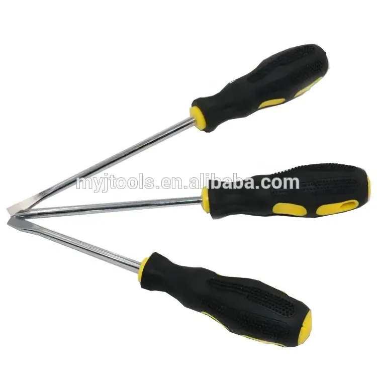 Direct sales large handle massage handle screwdriver flat mouth plum blossom cross shaped screwdriver