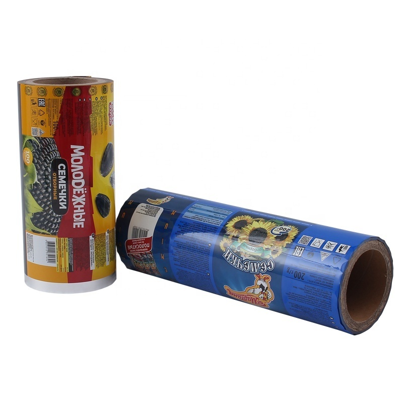 Snacks Nuts Aluminum Foil Plastic Film Roll High Barrier Flexible Film Packaging