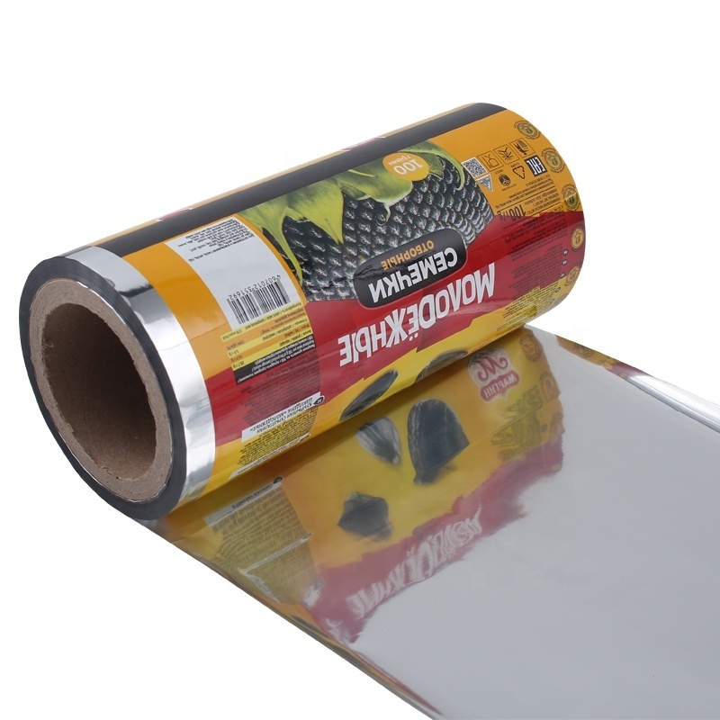 Snacks Nuts Aluminum Foil Plastic Film Roll High Barrier Flexible Film Packaging