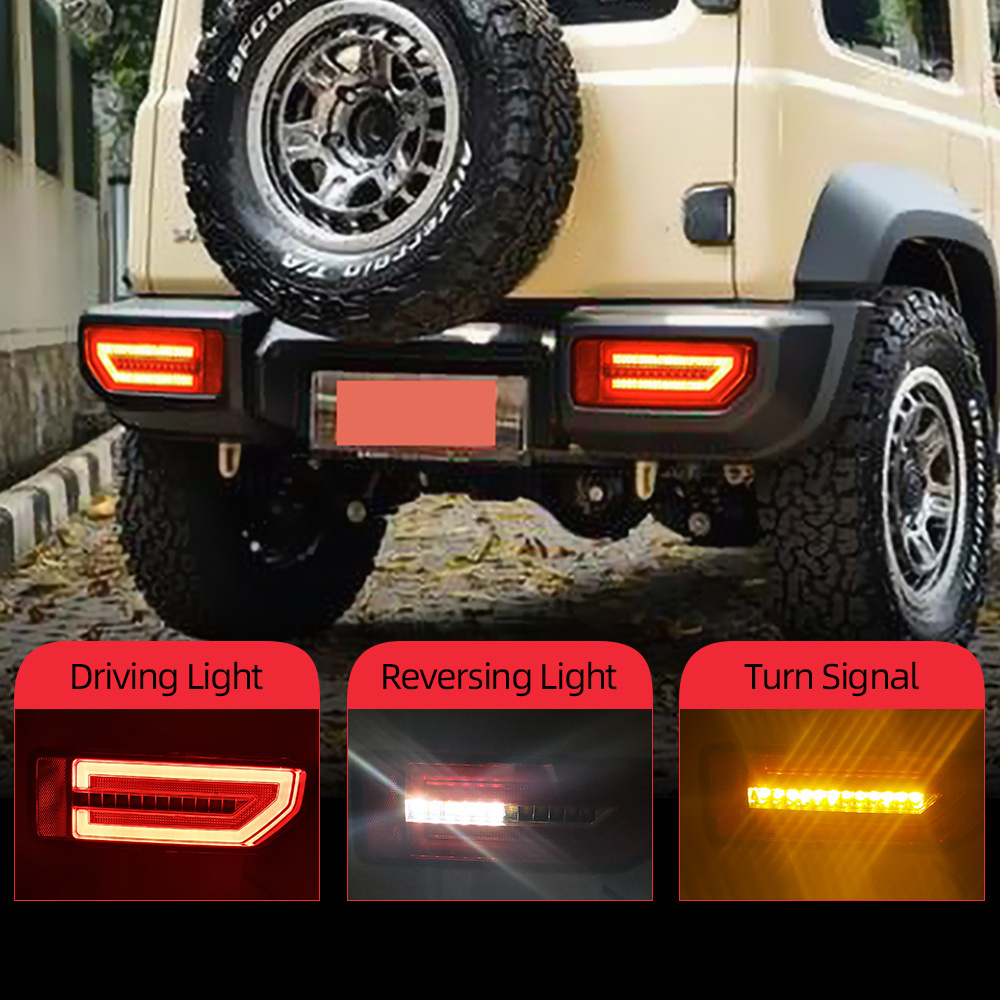 LED Taillights Tail Lamps Rear Lamps Assembly Hit for Suzuki Jimny 2018 ups Auto Parts