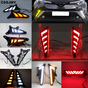 1Set LED DRL  Daytime Running Light Rear Tail bumper Fog Lamp Brake light Warning light For Toyota C-HR CHR 2016 2017 2018 2019