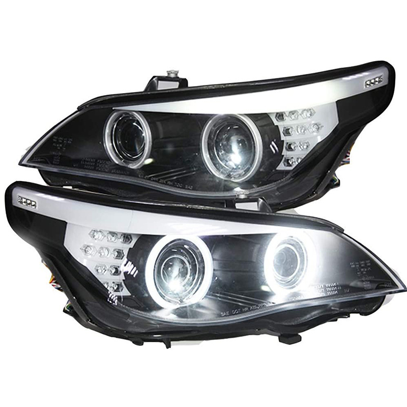 For BMW E60 523i 525i CCFL Head Light Angel Eyes Fit For Original Car With D1S HID Kit 2006 Year