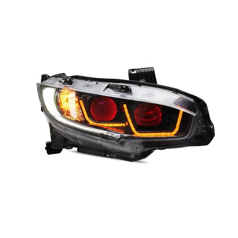 For Honda Civic LED Headlights 2016-2020 New Type Front Lamp Assembly