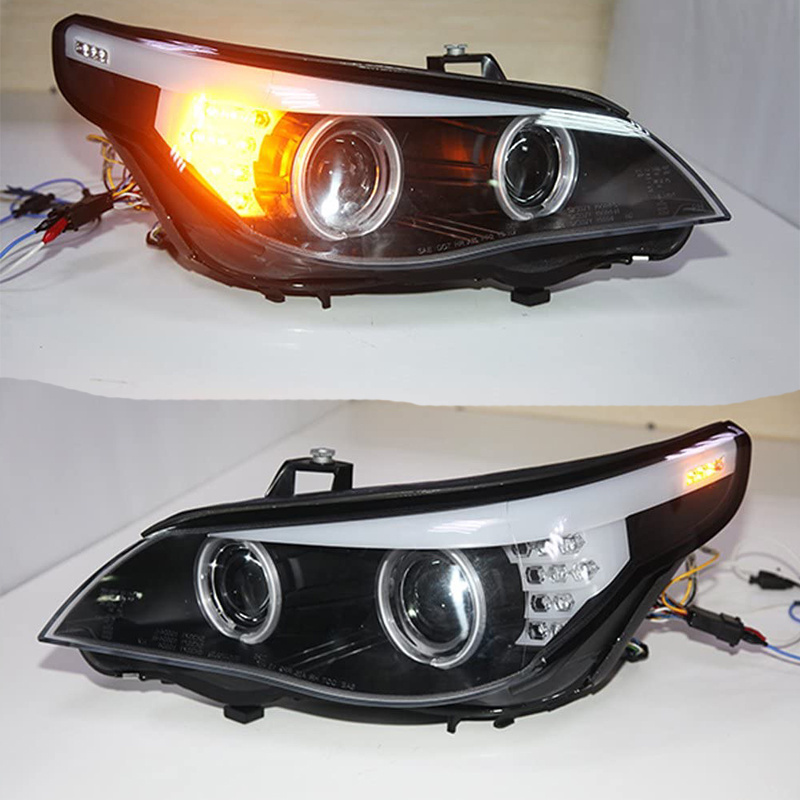 For BMW E60 523i 525i CCFL Head Light Angel Eyes Fit For Original Car With D1S HID Kit 2006 Year