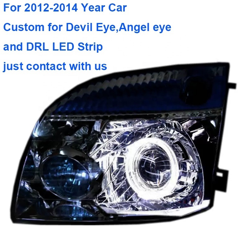 For NISSAN X-Trail FULL LED Headlights Custom Devil Eye Angel Eye Daytime Running Light  Front Lamp Assembly 2001-2014