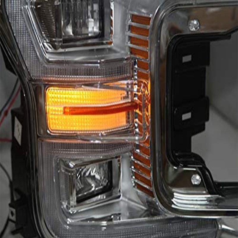 Chrome housing LED Headlight For Ford Raptor F150 2015-2017 Year Flowing Sequential Tuning light