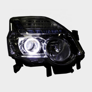 For NISSAN X-Trail FULL LED Headlights Custom Devil Eye Angel Eye Daytime Running Light  Front Lamp Assembly 2001-2014