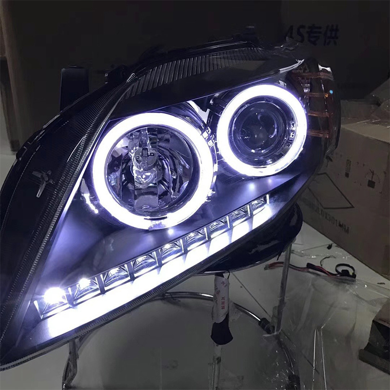 LED Headlight For TOYOTA Corolla  LED Angel Eyes Front Lamp 2008 2010 2009  Year With Daytime Running Light