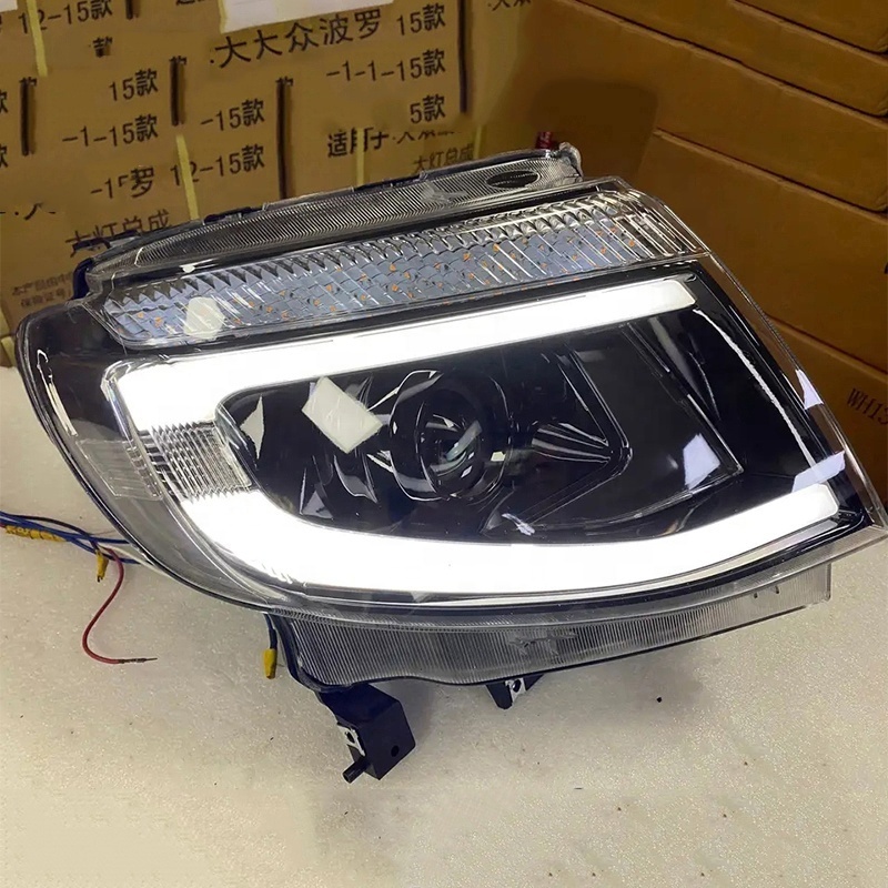 For FORD Ranger Head Light LED Front Lamp For T6 2012-2015 SUV Car LED DRL Hella 5 Xenon Lens HID H7 Everest