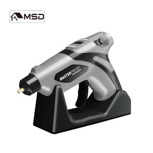 Grey/On Demand Cordless Rechargeable 3.7V Battery Powered Hot 40w Melt Glue Gun