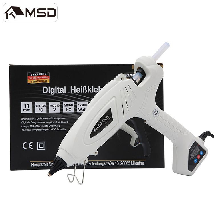 Digital display temperature control hot melt glue gun