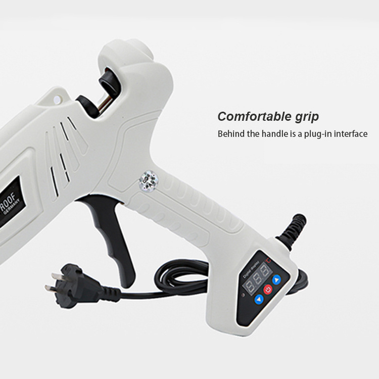 Digital display temperature control hot melt glue gun