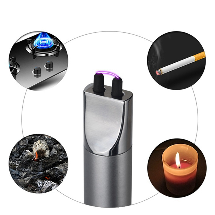 Joylife Rose Gold Candle Lighter Portable Arc Windproof Metal Flameless Electric Lighter for Outdoor