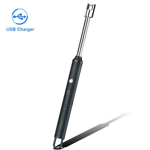 Long Reach usb charging metal windproof candle Lighter for Kitchen Gas Stoves Rechargeable Electronic Igniter