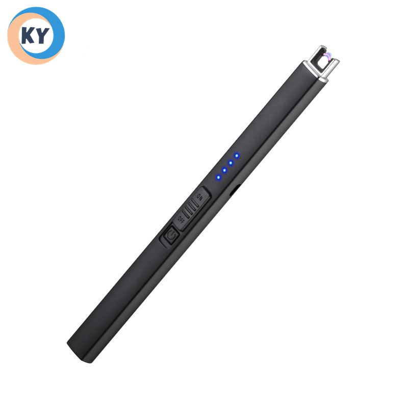 KY 2024 Arc Candle Lighter Windproof Portable BBQ Charcoal Metal Rechargeable Electric Lighter with Usb