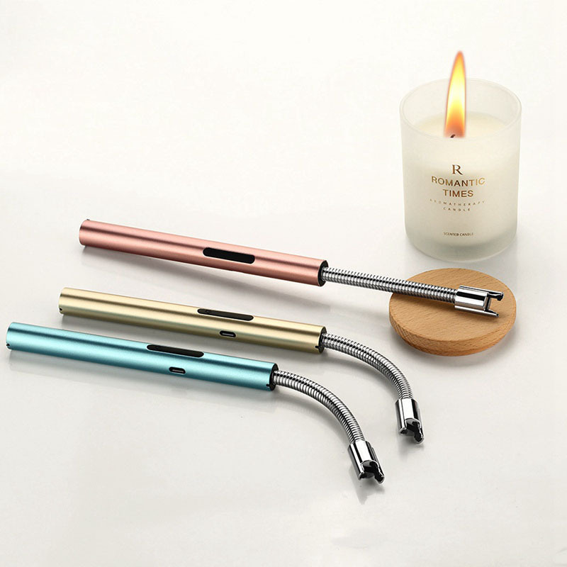 Long Reach Kitchen Candle and Gas Stove Lighter arc electronic charging usb with custom logo