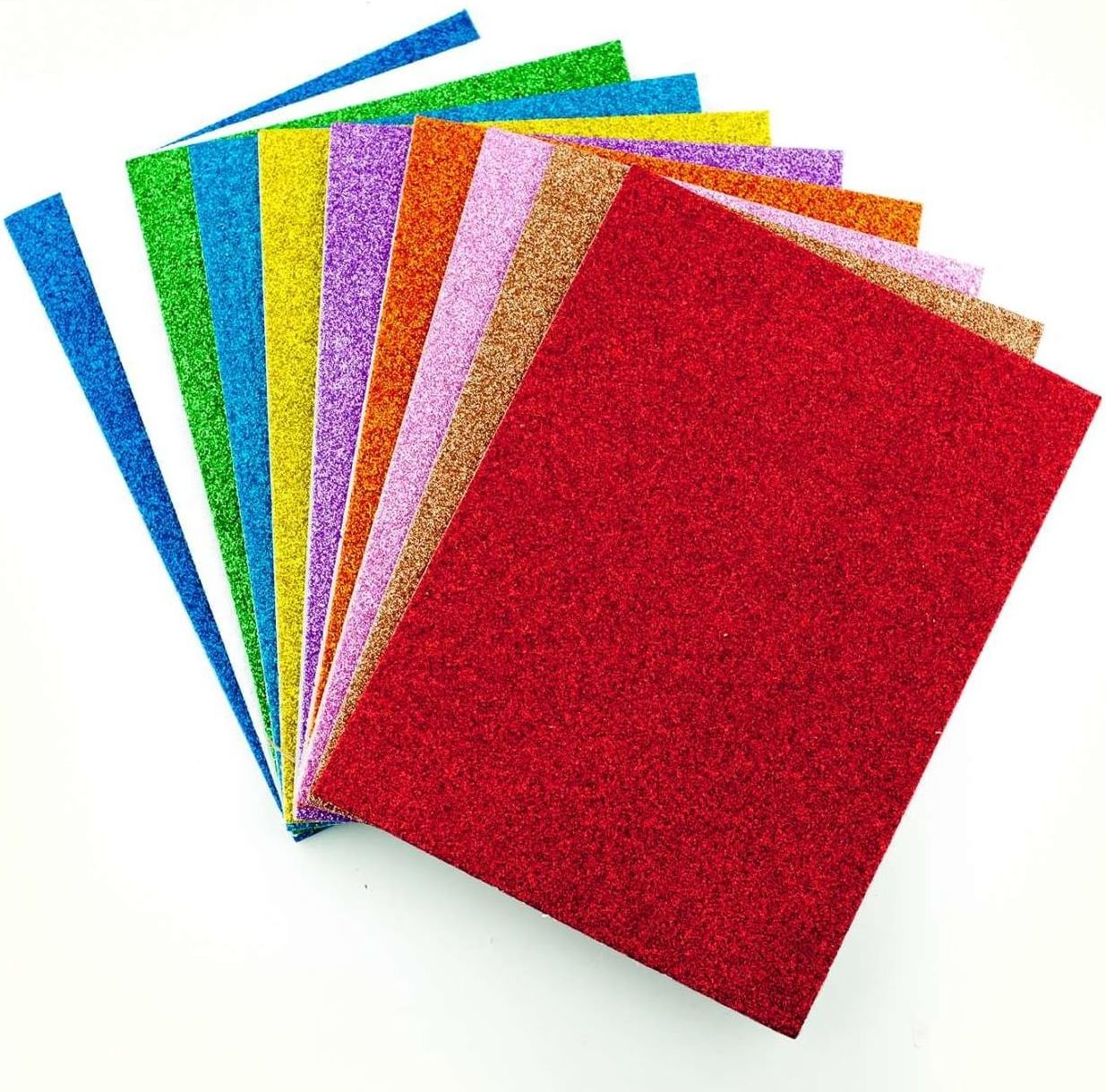 10 pcs Multi A4 Glitter EVA Foam Sheets for Arts Crafts and Decoration