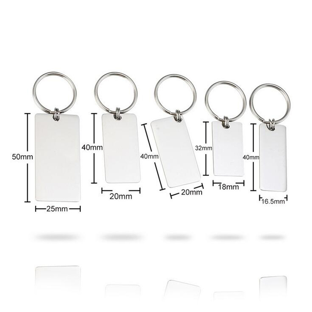 2022 Best Selling Keychain Blank Stainless Steel Keychain Multi Size Custom Laser Pointer Keychain