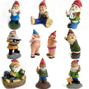 Best-selling Christmas Dwarf Cute Garden Dwarfs Sexy Dwarfs Garden Gnomes Figurine for Christmas Decoration Party Home Decor