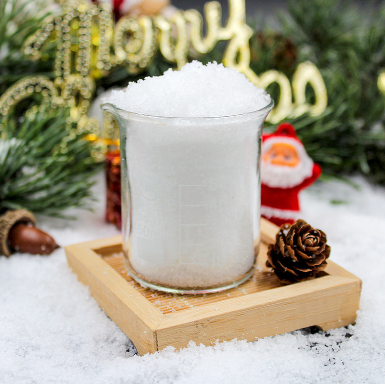 Artificial Snow,Christmas Snow Powder Glitter Dry Snowflake for Christmas Village Craft Winter Decoration Party Supply