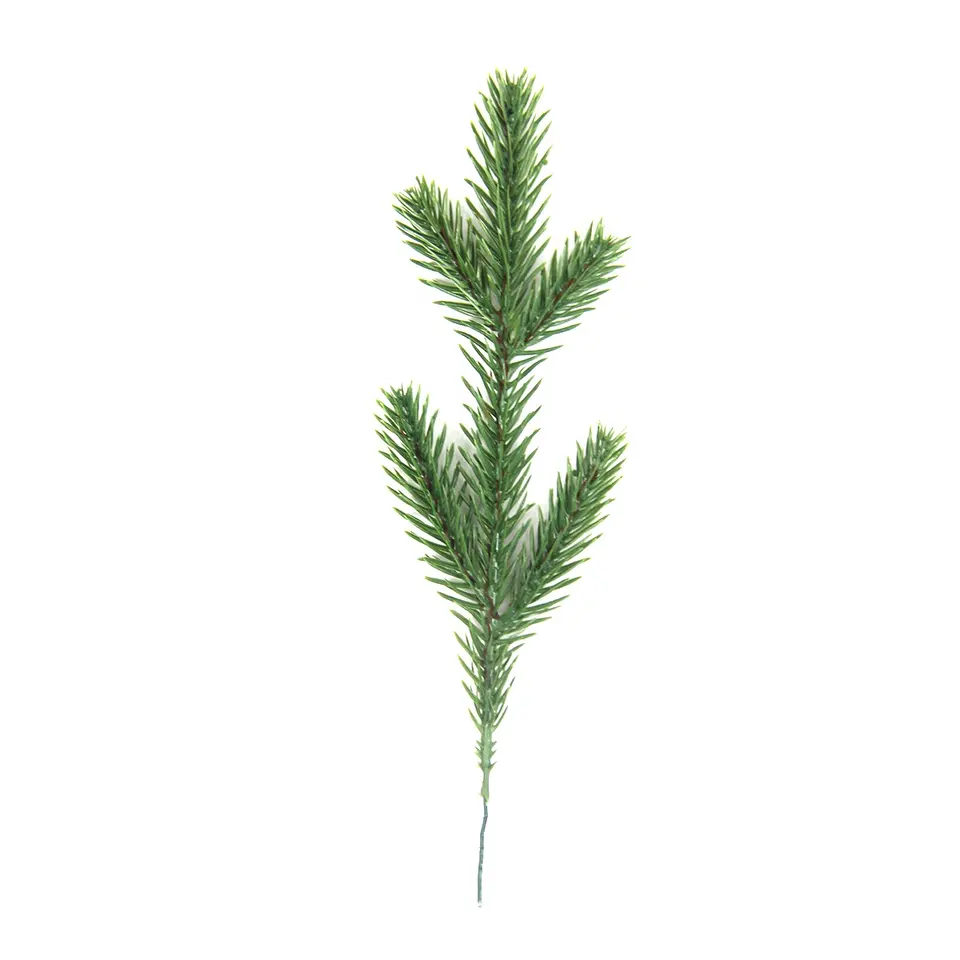 Longstar Eco-friendly 5 Tips PE Artificial Christmas Tree Branch Christmas Tree Pine Branch for Tree Making