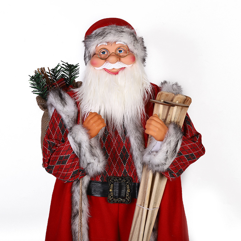 Wholesale Christmas Electric Dancing Santa Clasu 90 180cm Custom Musical Santa Claus for Home Decoration for Hotel Shipping Mall