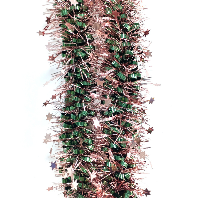 New Year Shiny Tinsel Garland PVC Decorations Christmas Party Decoration Cheap Christmas Tinsel