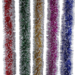 Customize Christmas Festive Decoration Foil Tinsel Garland