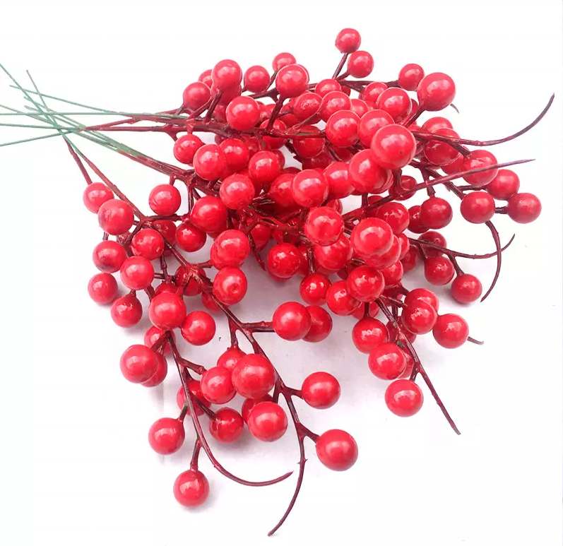 Artificial Flower Foam Fruit Berry Sprays For Christmas And Home Decoration