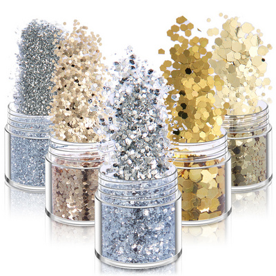 Eco-friendly Resistant Solvent Polyester Fine Extra Wholesale Glitter Chunky Mixed Glitter