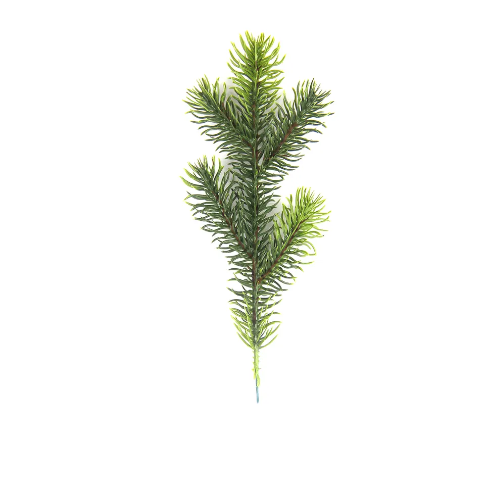 Longstar Eco-friendly 5 Tips PE Artificial Christmas Tree Branch Christmas Tree Pine Branch for Tree Making