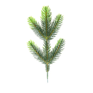 Longstar Eco-friendly 5 Tips PE Artificial Christmas Tree Branch Christmas Tree Pine Branch for Tree Making