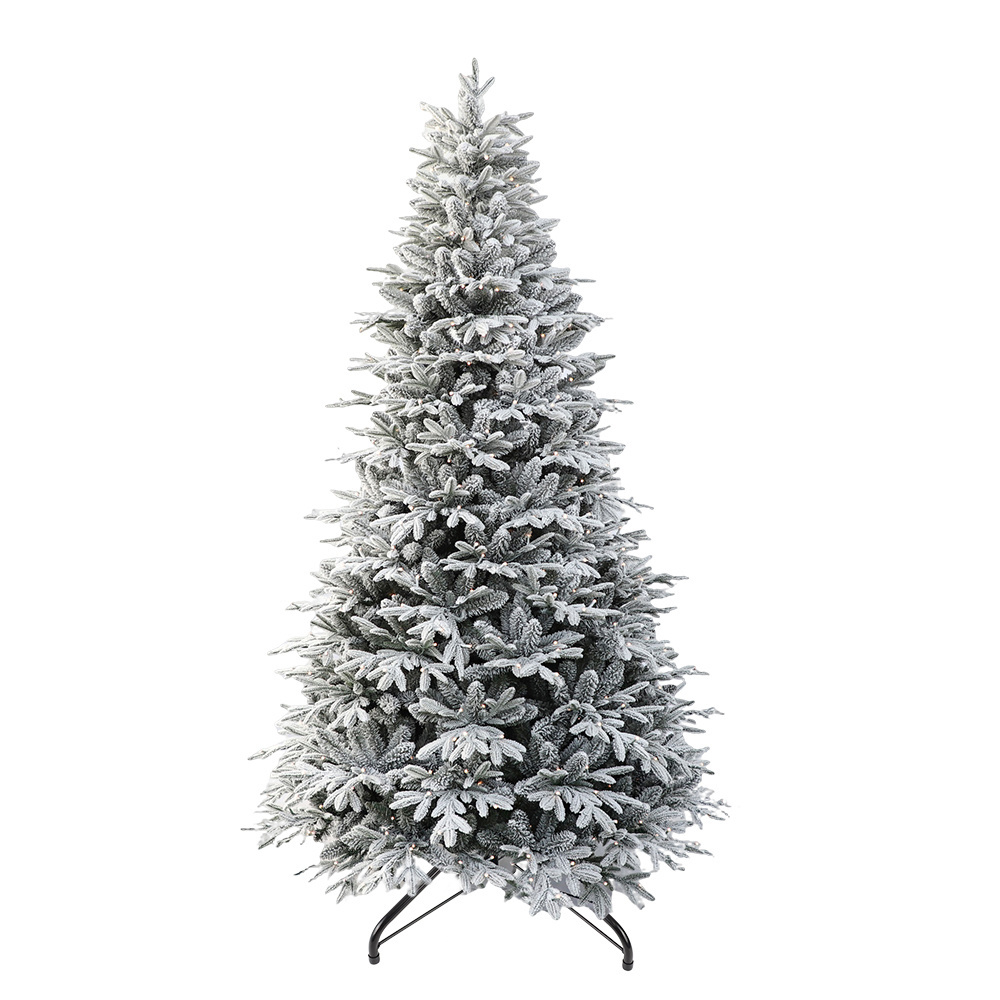 Christmas Gift Atmosphere Home Decoration Simulation Artificial Christmas Tree with snow Cedar Needle PE Pine Cone