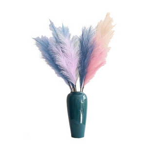 Factory Price Colorful Pampas Grass Hotel Wedding Decoration Flowers Branches Pink Pampas Grass For Home Decor