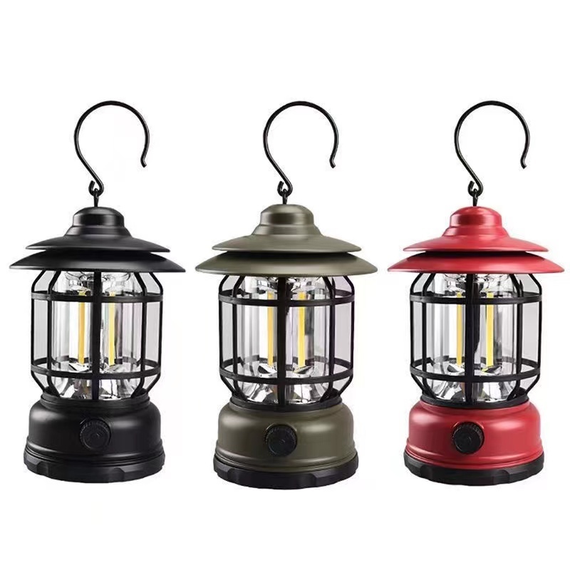 Factory Price Camping Warm LED Lights Indoor Outdoor Hanging LED Lighting Rechargeable Camping Lantern Lights