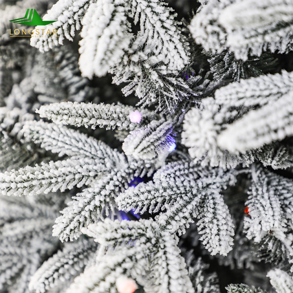 Christmas Gift Atmosphere Home Decoration Simulation Artificial Christmas Tree with snow Cedar Needle PE Pine Cone